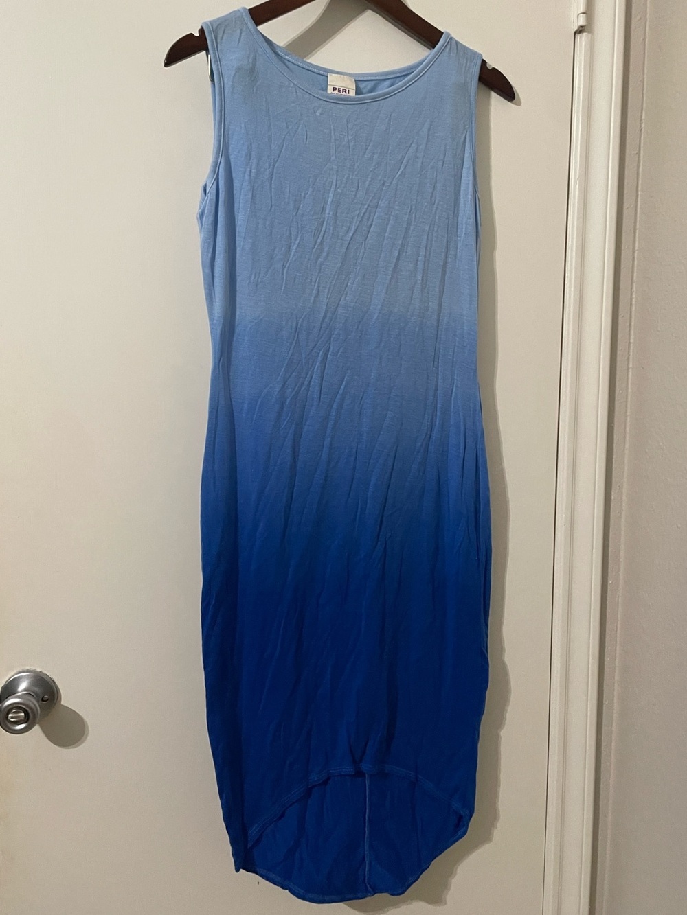 PERI Pure Eco Rag Industry Blue Ombré Tencel Sleeveless Dress - Size 2